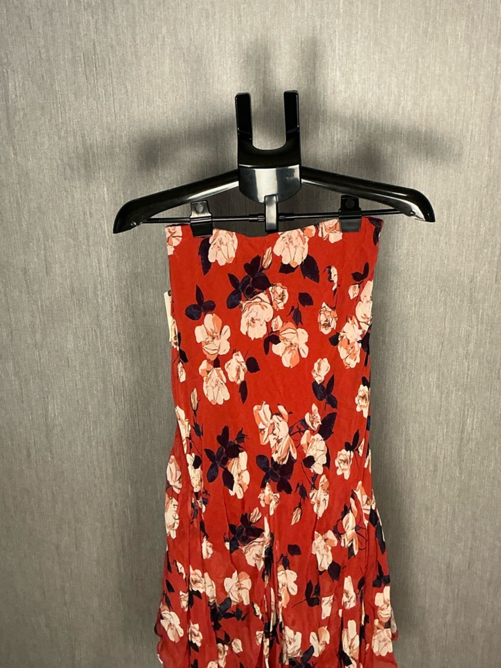 Maeve Rust Floral High-Low Ruffle Skirt Size XS - Picture 9 of 12